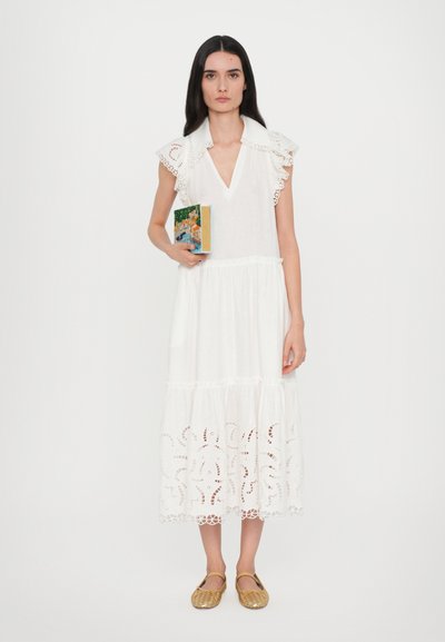 Olympia Le-Tan BOOK CLUTCH - Geantă plic - sea tex