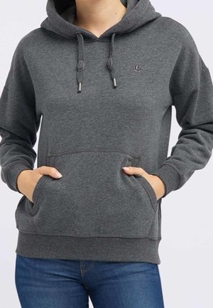 Hættetrøje - mottled anthracite