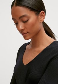 comma Strickpullover - schwarz