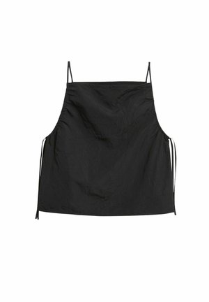 kay/day, TANK TOP WITH DRAPERY DETAILS - Top - black