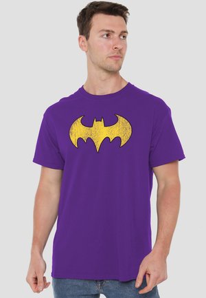 Cotton Soul, DC BATGIRL LOGO DISTRESSED - Print T-shirt - purple