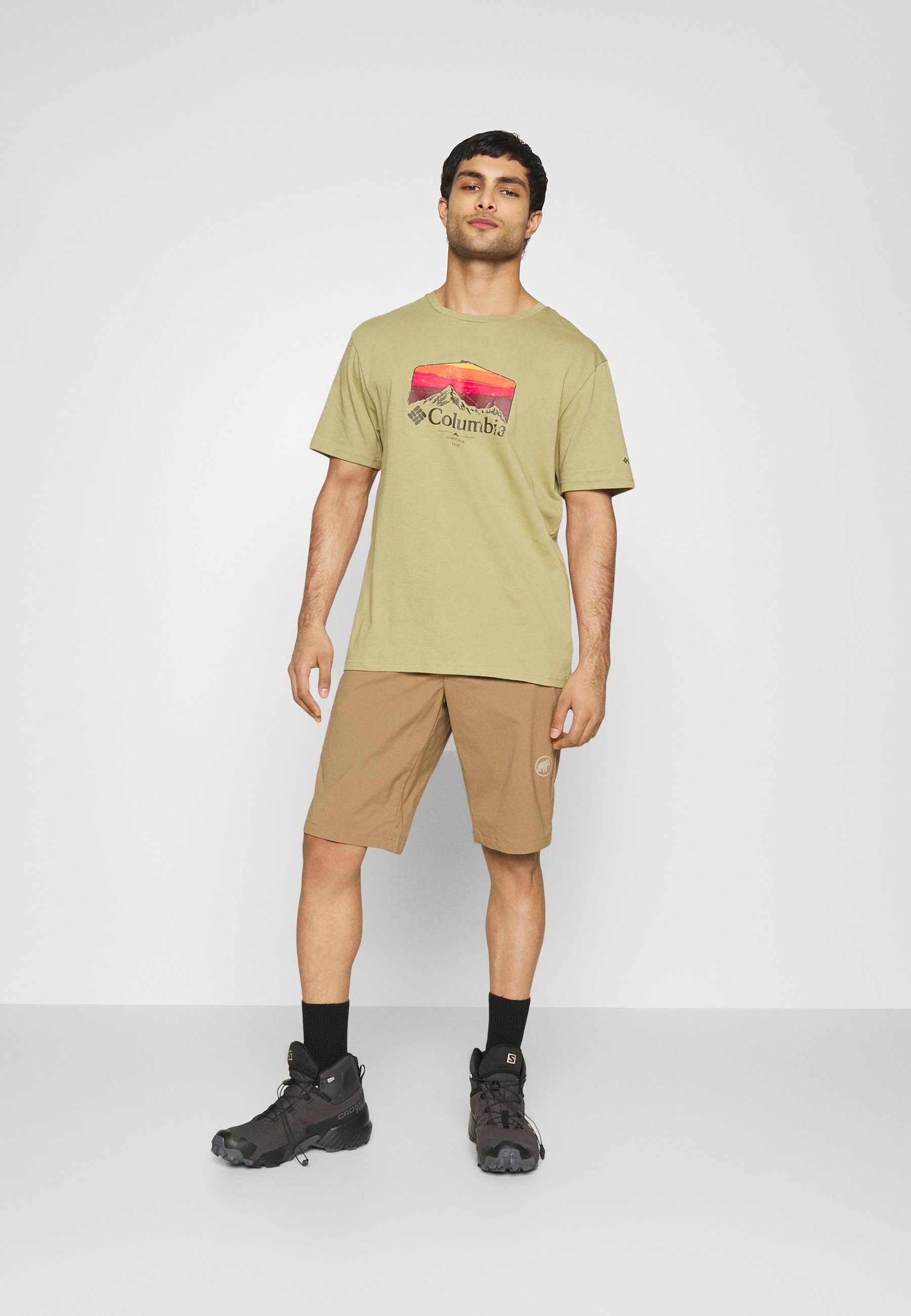 Mammut HIKING - Pantaloncini sportivi - dark sand/beige - Zalando.it