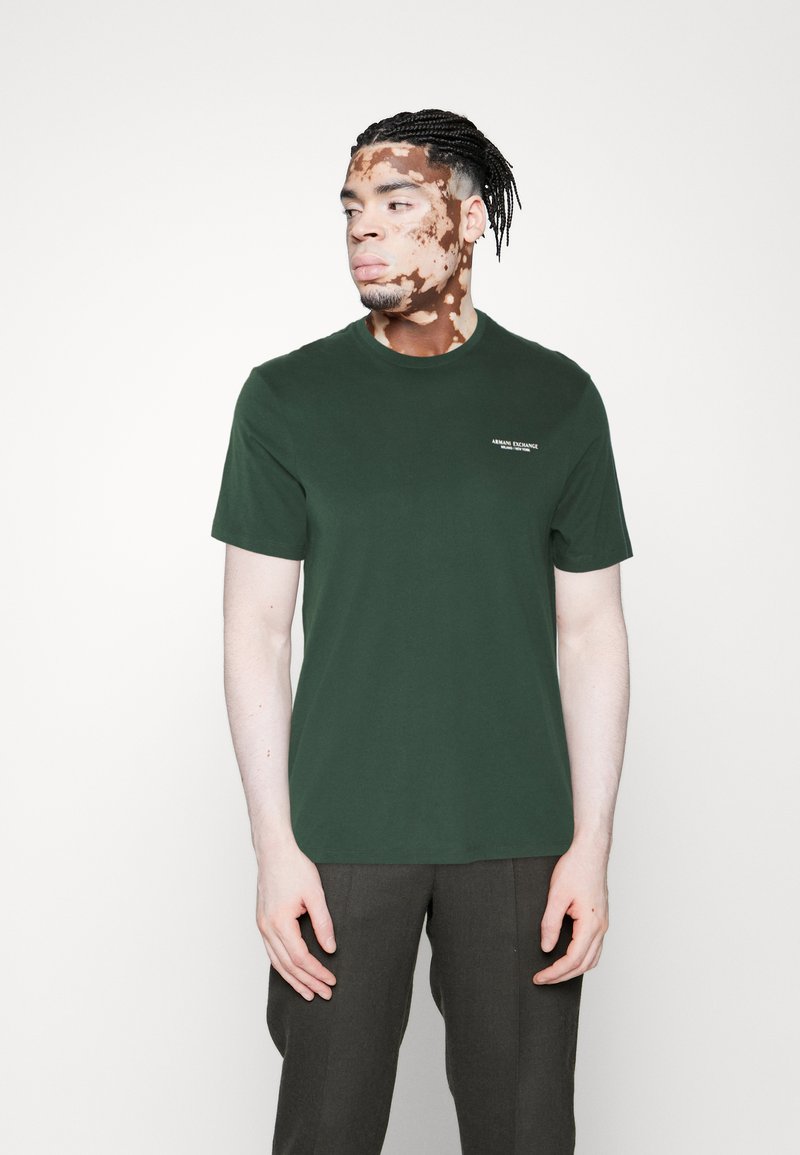 Armani Exchange Tshirt basic green gables/verde scuro Zalando.it