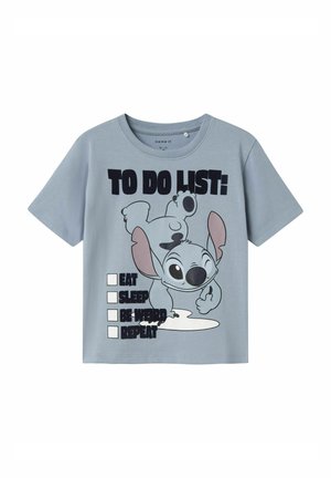 T-shirt print - dusty blue