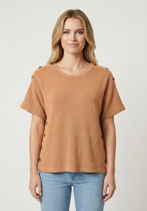 MAU - T-shirt imprimé - beige