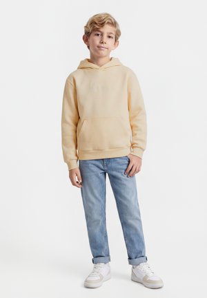 Karl Kani SMALL SIGNATURE ESSENTIAL  - Mikina s kapucňou - white