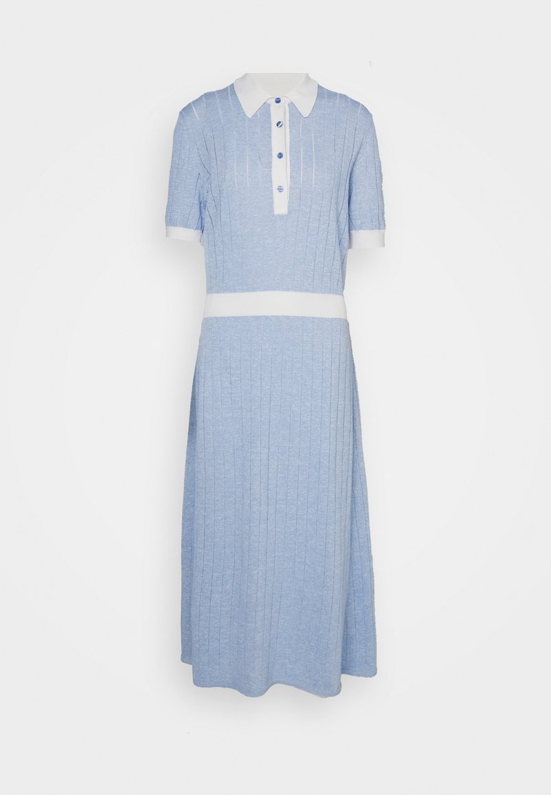 Boss Gebreide jurk lichtblauw Boss Gebreide jurk lichtblauw