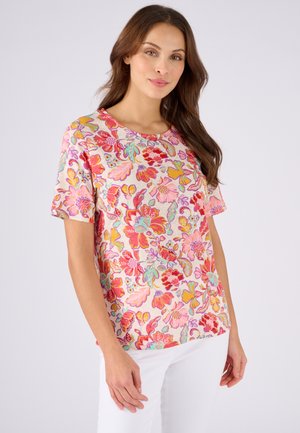 Damart CASUAL STYLE - T-Shirt print - ecru fleuri