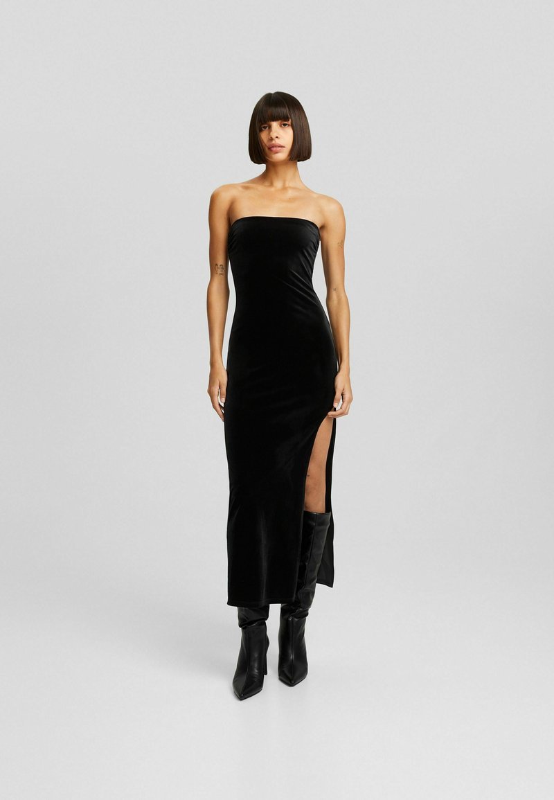 Bershka WITH BANDEAU NECKLINE MIDI Cocktail dress / Party dress