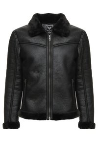 Brave Soul BLACKOUT - Jacka i konstläder - black