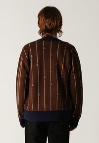 Former FUSE CARDIGAN - Cardigan - chocolate/navy