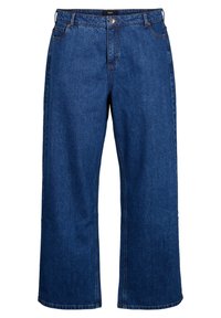 MIT WEITEM BEIN UND HOHEM BUND - Jeans Relaxed Fit - blue denim