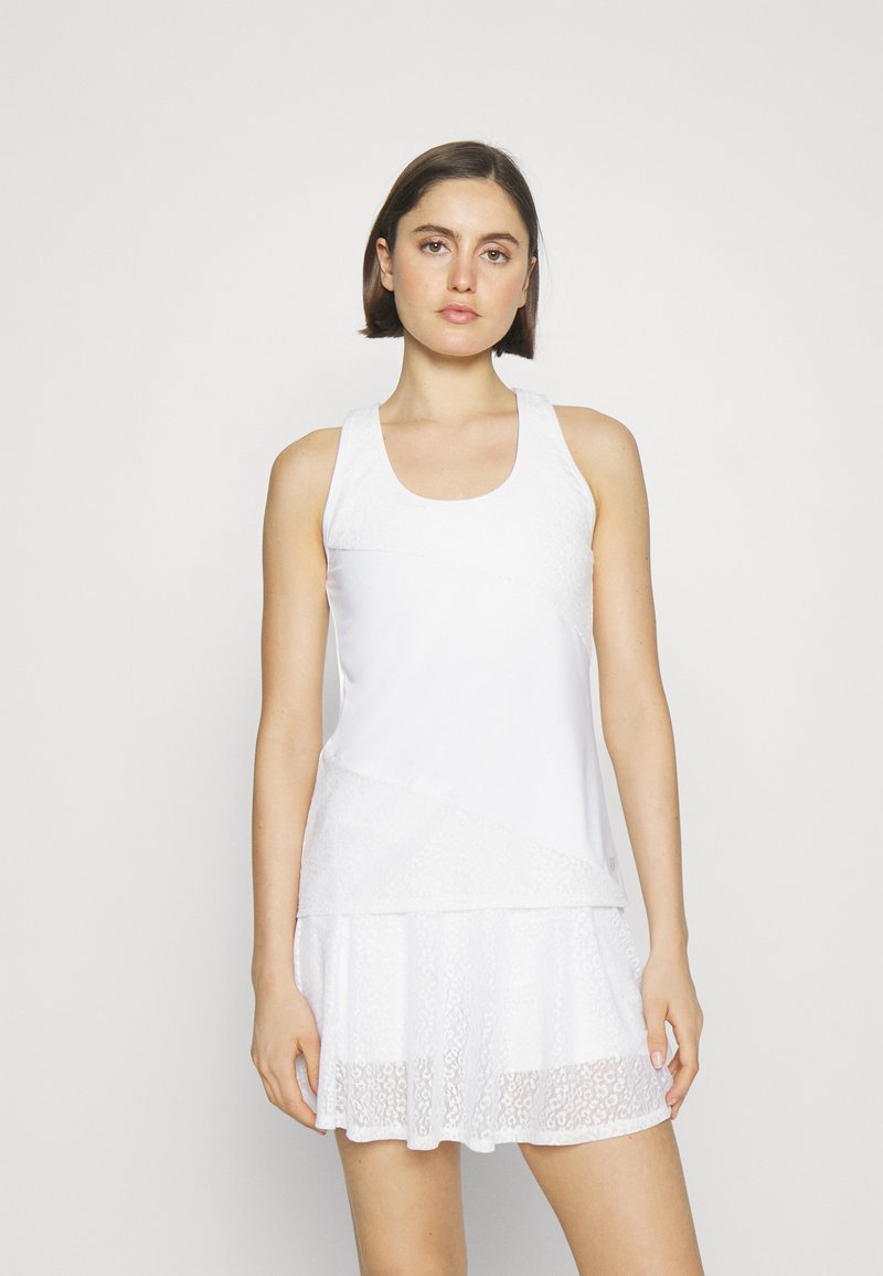 Haut actif Eleven by Venus Williams Ace Tank Ocean imprimé à carreaux XS