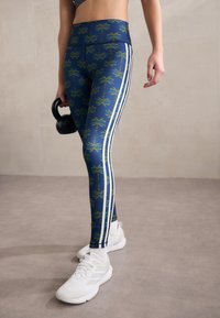 adidas Performance ADIDAS FARM RIO 7/8 - Leggings - night indigo/dark marine/cream white