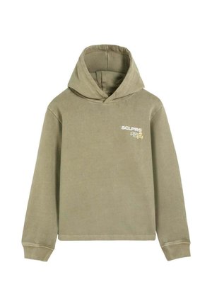 Scalpers, SCALPERS SCDIMENSION HOODIE KIDS - Jersey con capucha - khaki