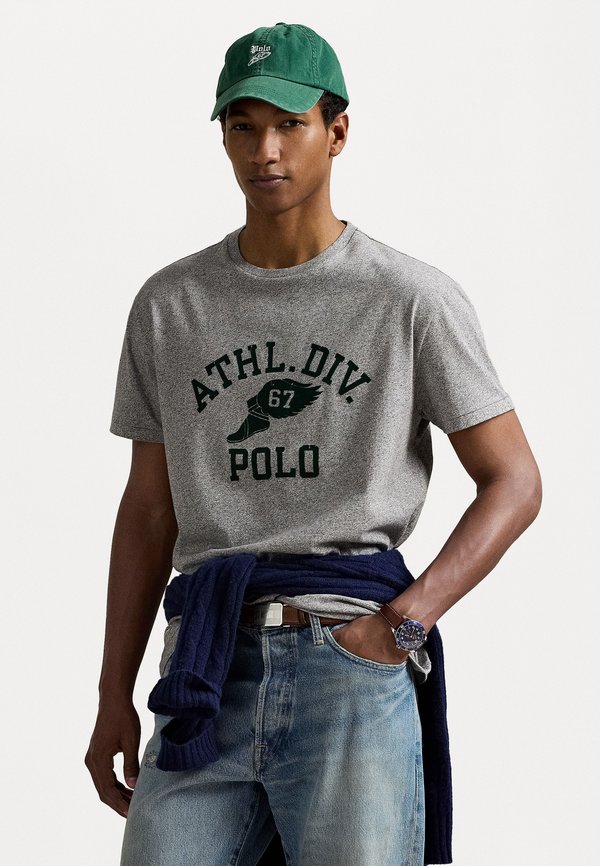 Classic Fit Logo Jersey T-Shirt - Print T-shirt - dark vintage heather