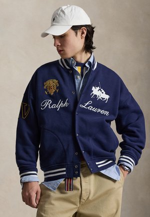 HEAVYWEIGHT FLEECE BASEBALL JACKET - Bombejakke - newport navy