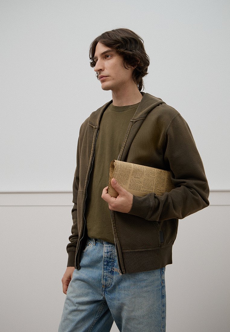 sandro Sweater met rits kaki