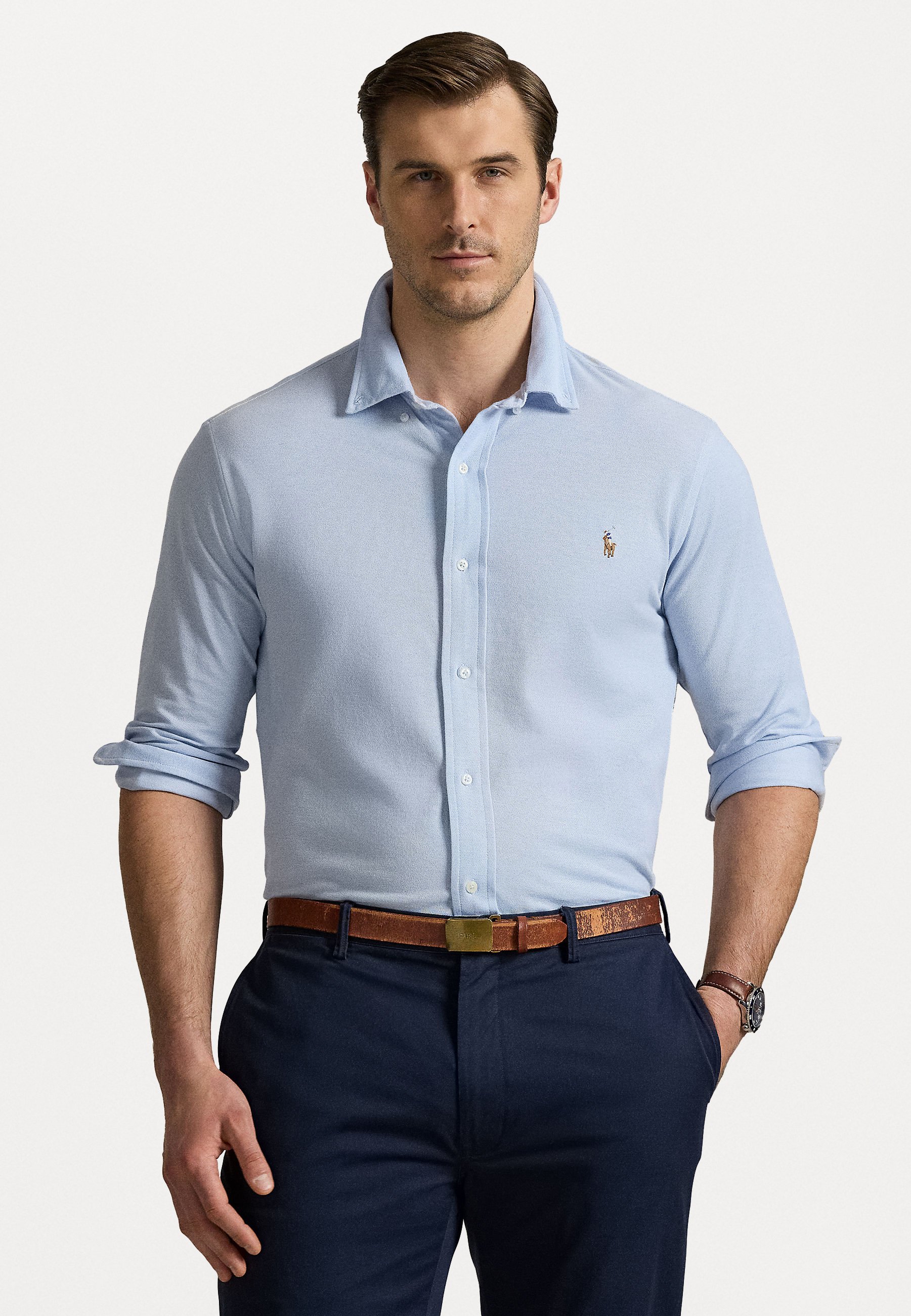 トップス POLO RALPH LAUREN OX BD SHIRT BIG FIT Polo Ralph Lauren Big & Tall KNIT OXFORD SHIRT - Shirt
