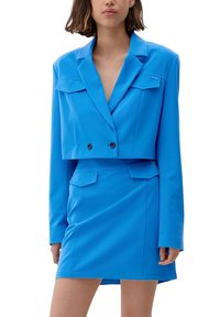 QS CROPPED  - Blazer - royalblau