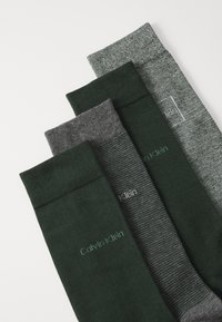 Calvin Klein Underwear MEN SOCK LOGO GIFTBOX 4PACK - Čarape - grey/green