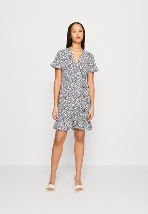 Vero Moda VMHENNA WRAP FRILL  - Φόρεμα ημέρας - ombre blue