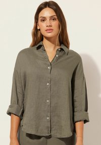 Calzedonia Camicia - grun c green clay