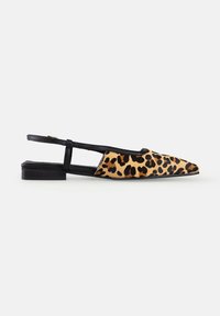Alura MILENA SQUARE TOE FLATS - Balerini cu baretă la spate - animal print
