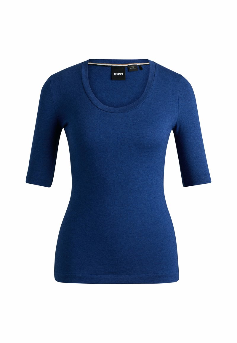 Boss T-shirt basic blauw Boss T-shirt basic blauw