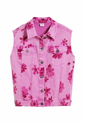 WITH FLOWERS - Vest - red