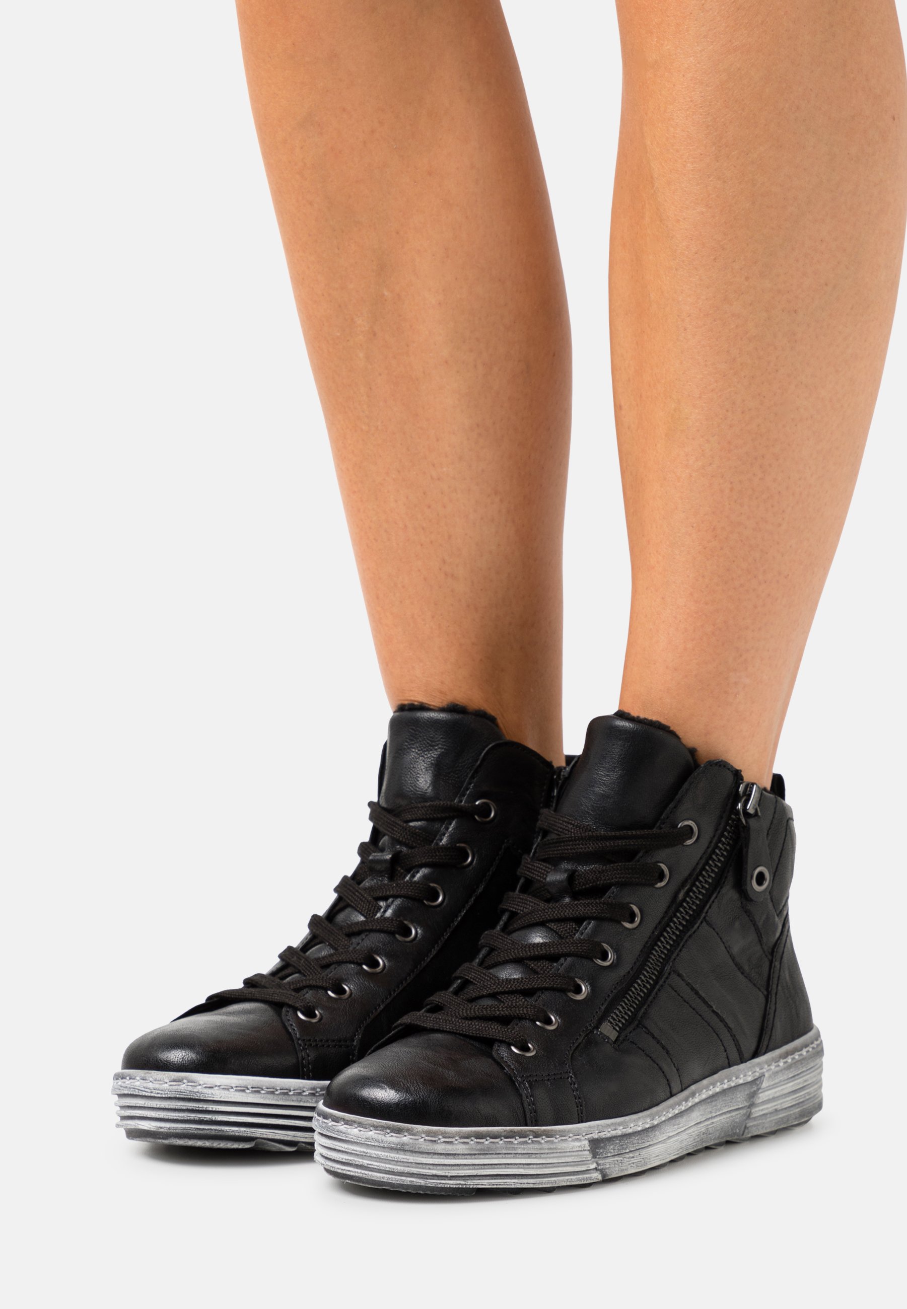 Gabor Sneakers hoog - schwarz/Zwart - Zalando.nl