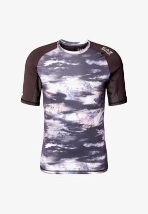 EA7 Emporio Armani Print T-shirt - schwarz