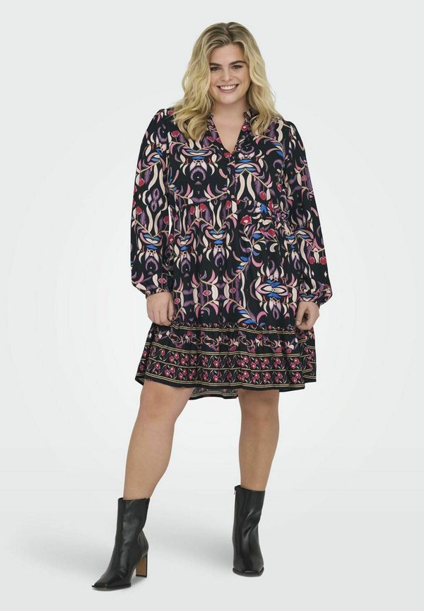 MIT HALBER KNOPFLEISTE NORMAL GESCHNITTEN V-AUSSCHNITT KURZES - Tunika