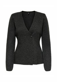 ONLMYERA LIFE ONE BUTTON - Cardigan - dark grey melange