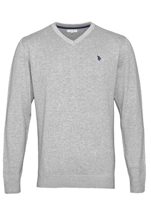 Stickad tröja - grey