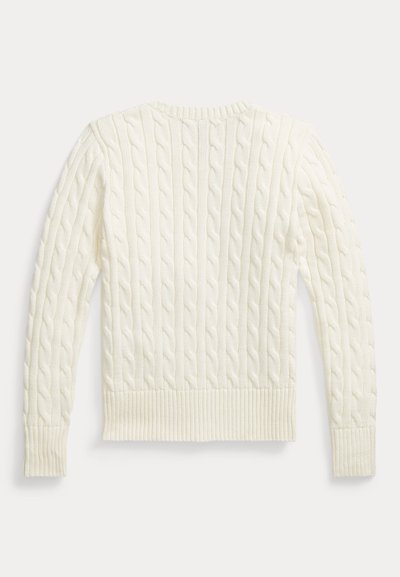 Polo Ralph Lauren CABLE-KNIT COTTON SWEATER 7-14Y - Pulover - warm white