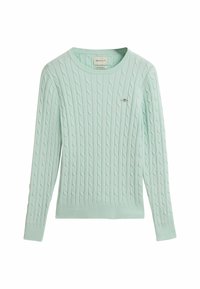 STRETCH CABLE - NECK - Maglione - faded mint