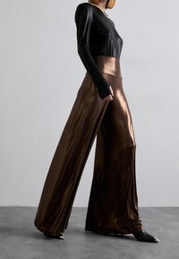 Norma Kamali Tygbyxor - dark brown