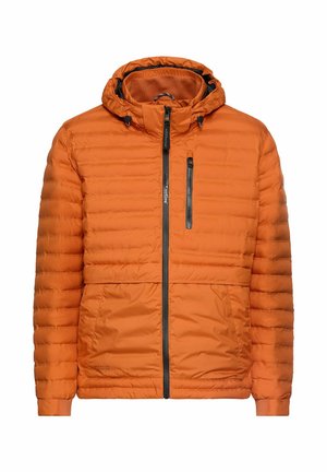 camel active, TEXXXACTIVE© STEPPJACKE MIT ABNEHMBARER KAPUZE - Veste d'hiver - brick orange