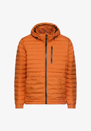 camel active, TEXXXACTIVE© STEPPJACKE MIT ABNEHMBARER KAPUZE - Vinterjakker - brick orange