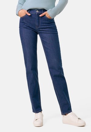 Gerry Weber Edition POCKET AN NIK - Jeans Slim Fit - dark blue denim with use