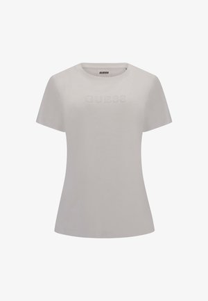 Guess MIT STRASSLOGO VORN - Tricou cu imprimeu - weiß