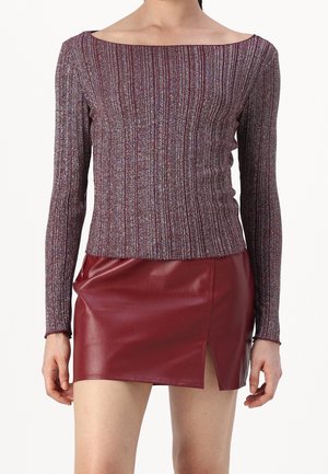 Langarmshirt - bordeaux