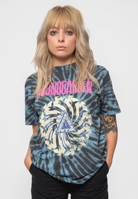 Paradiso Clothing SOUNDGARDEN BADMOTORFINGER DYE WASH - Print T-shirt - blue
