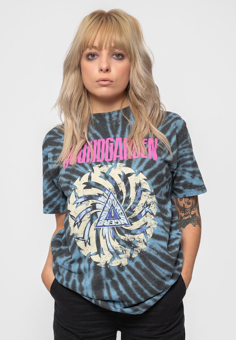 Paradiso Clothing SOUNDGARDEN BADMOTORFINGER DYE WASH - Print T-shirt - blue