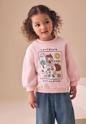 Next, Sweatshirt - light pink house