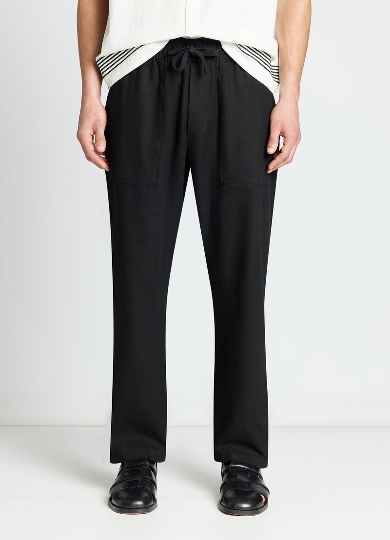 Calliope PANTALONE LUNGO TINTA UNITA - Trousers - nero/black - Zalando