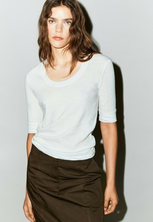 Massimo Dutti, T-shirt basic - white