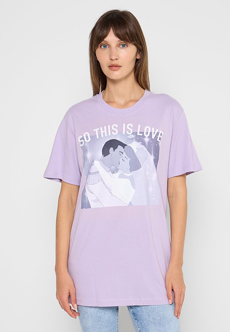 Disney T-shirt print paars