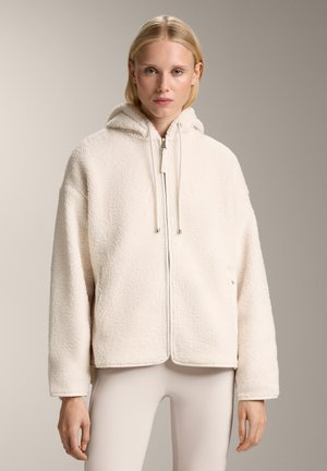 FAUX-SHEARLING HOODED - Jakna od flisa - white